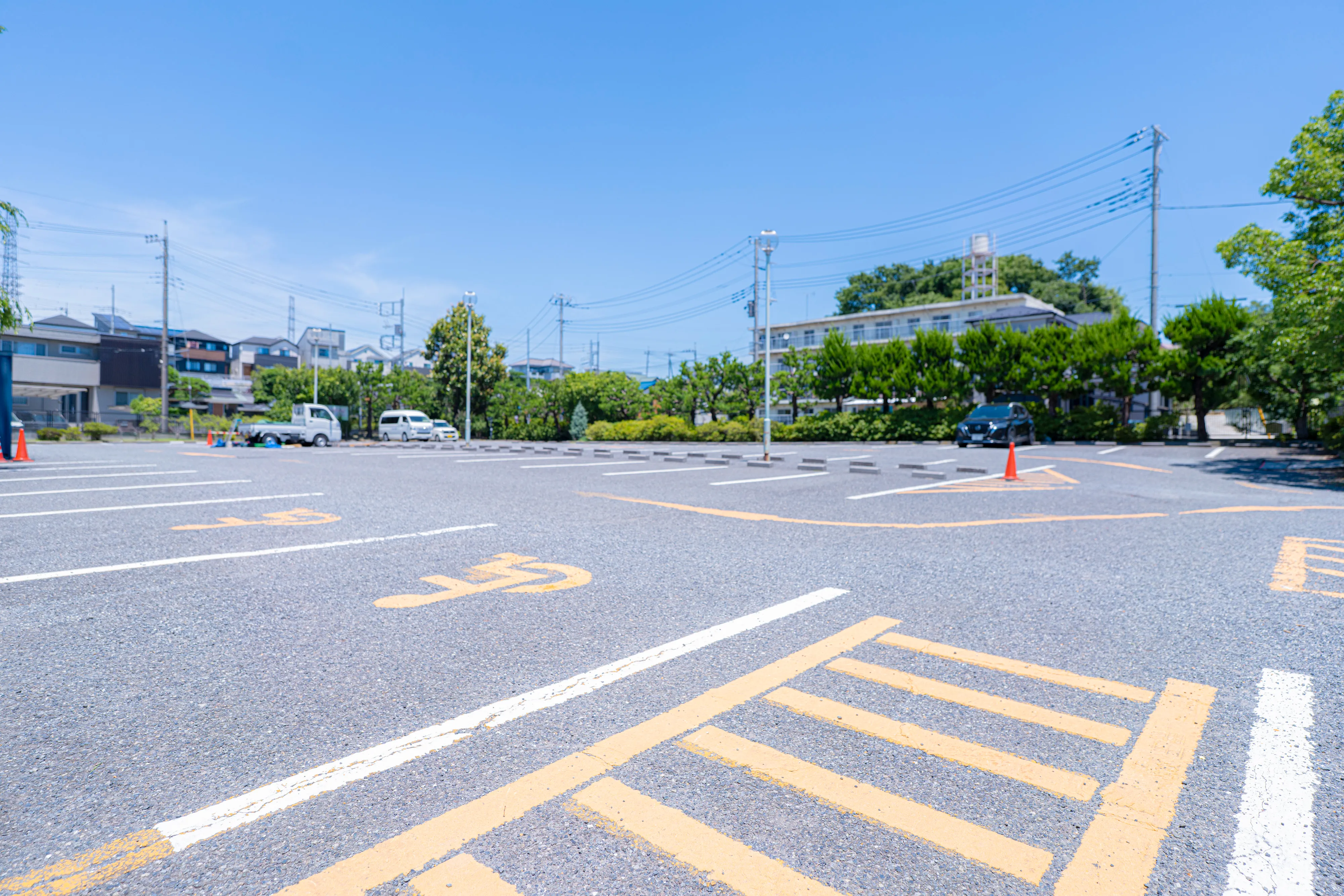 武南病院クリニックの駐車場